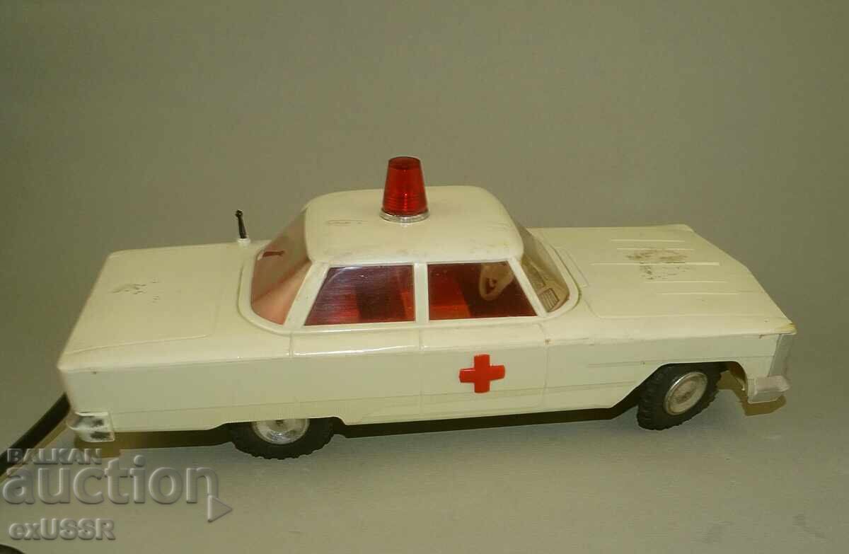 Delivery of Old Polish toy car, electric, with battery Delivery of Old Polish toy car, electric, with battery