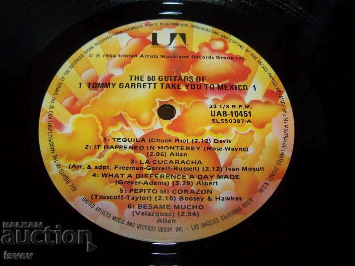 Delivery of Tommy Garet's 50 Guitars Take You to Mexico, UAB 1045 Delivery of Tommy Garet's 50 Guitars Take You to Mexico, UAB 1045