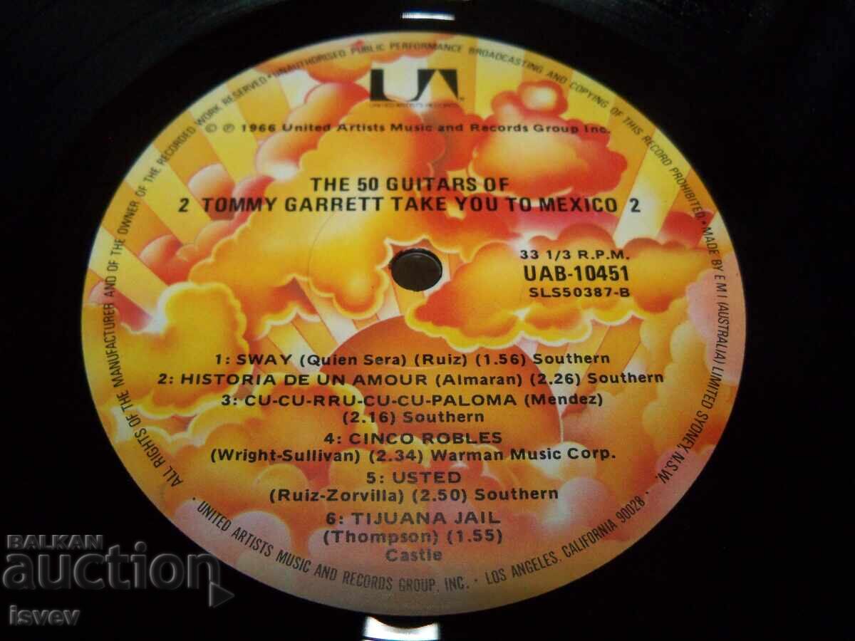 Tommy Garet's 50 Guitars Take You to Mexico, UAB 1045 - 5 Tommy Garet's 50 Guitars Take You to Mexico, UAB 1045 - 5