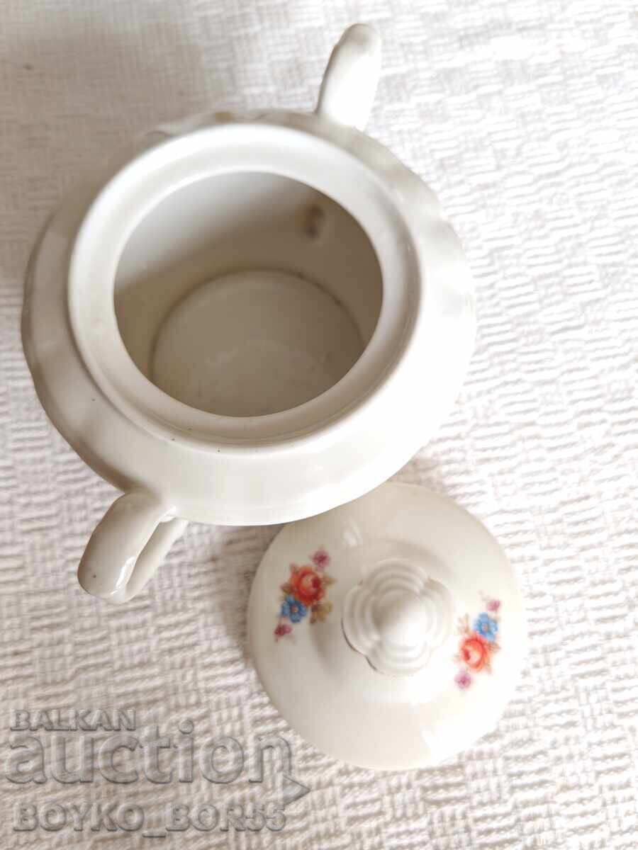 Αντίκα Γερμανική 3ο Ράιχ Λεπτή Πορσελάνη Ζαχαριέρα KAHLA - 5