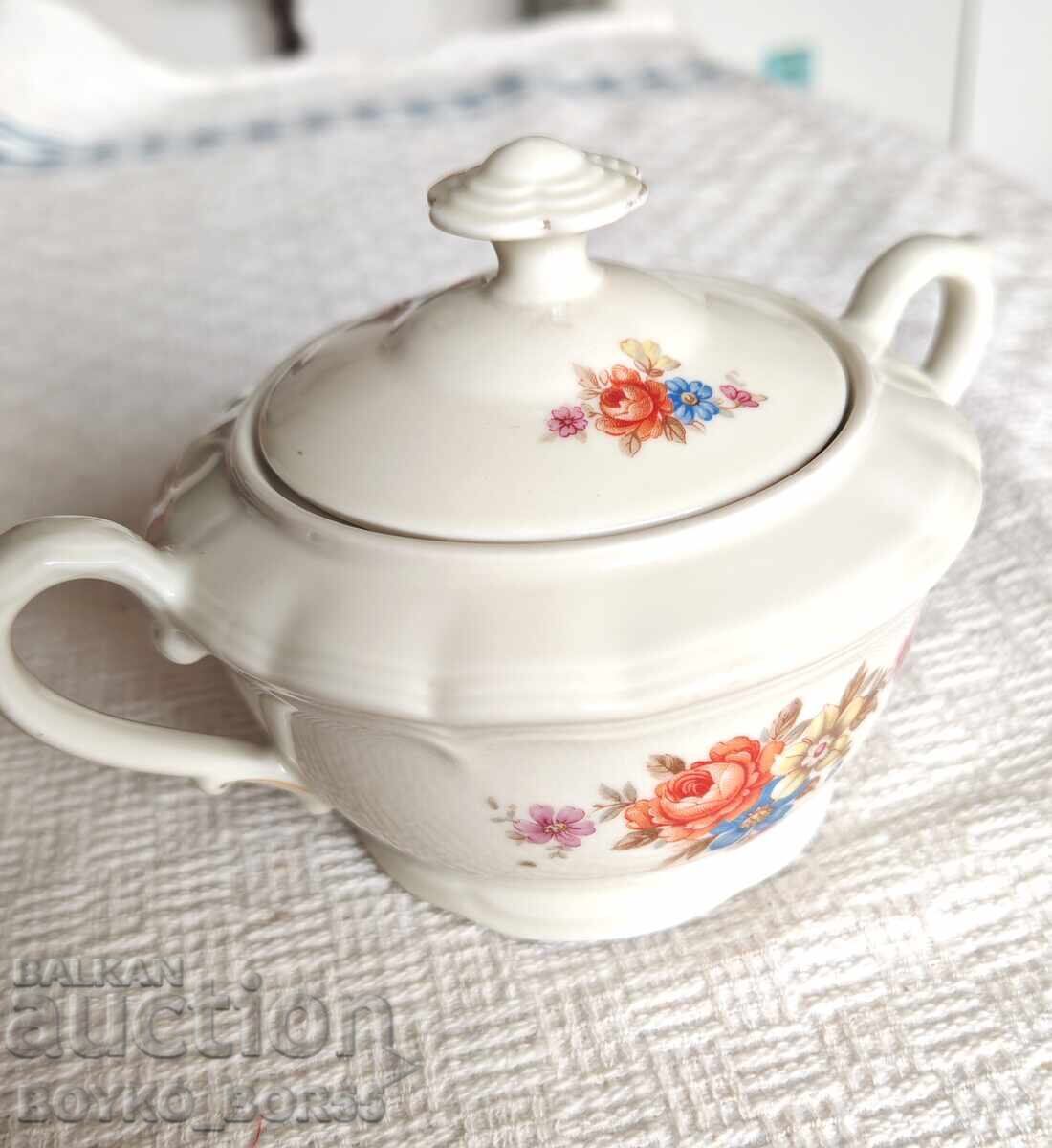 Αντίκα Γερμανική 3ο Ράιχ Λεπτή Πορσελάνη Ζαχαριέρα KAHLA