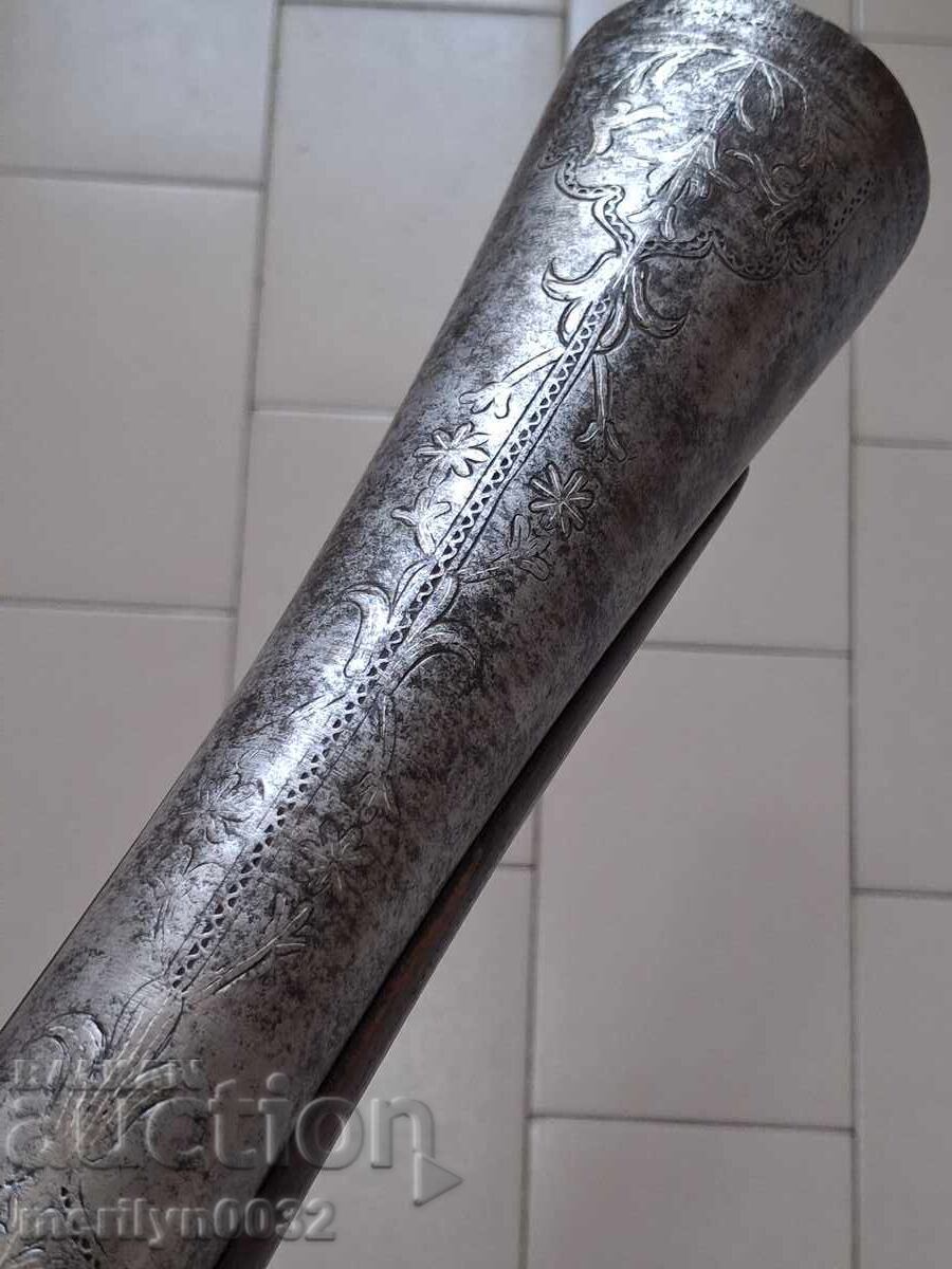 Аукцион Османски тромбон гравюри и набивки сребро  нач на 19в