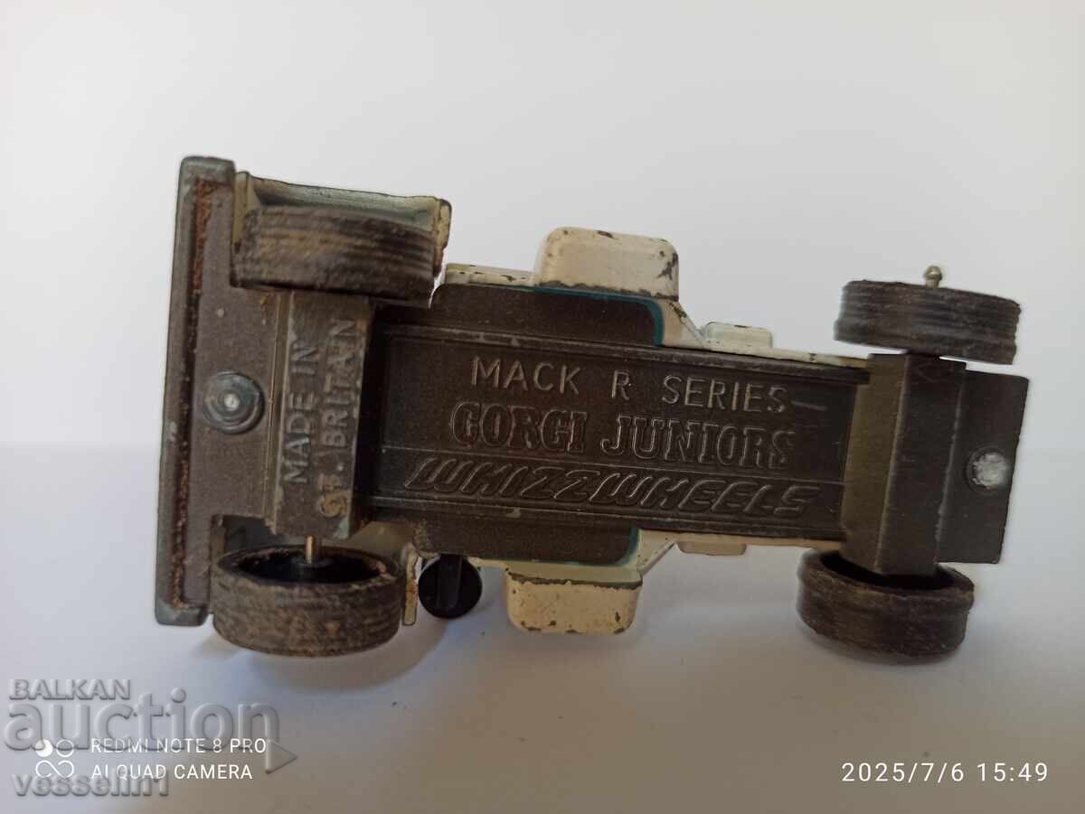 Auction Old toy truck tractor MACK by the brand Corgi Auction Old toy truck tractor MACK by the brand Corgi