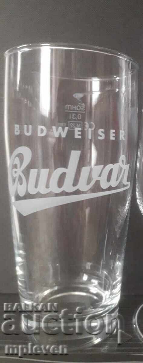 Budweiser Budvar 0.3 Beer Glass Budweiser Budvar 0.3 Beer Glass