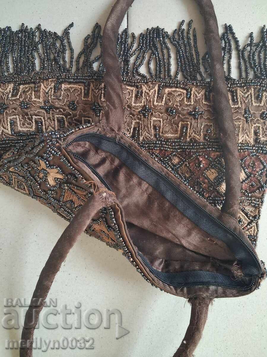 Дамска чанта на градска кокона маниста нач 20ти век УНИКАТ - 6 Дамска чанта на градска кокона маниста нач 20ти век УНИКАТ - 6