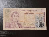 10 Pesos Colombia 1979