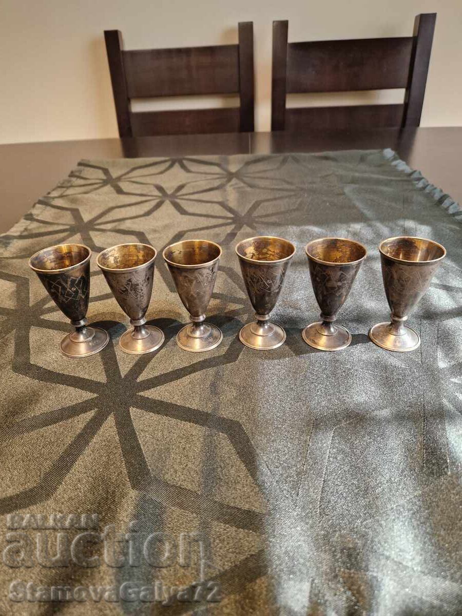 Russian Soviet Antique Silver Cups 875 with price 990.00 BGN | € 506.18