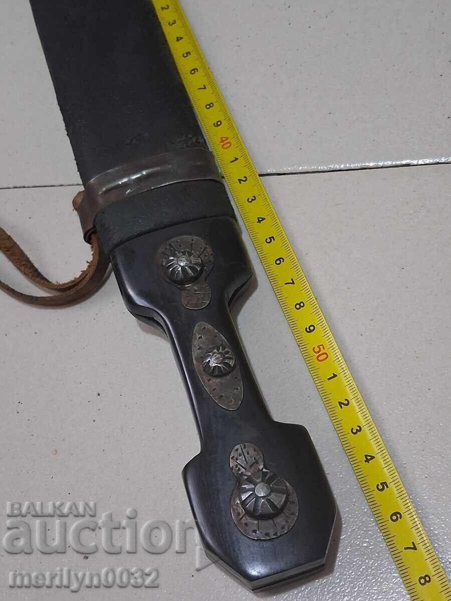 Καζακική κάμα με θήκη 57εκ. στιλέτο μαχαίρι Τσαρική Ρωσία 1900 - 6