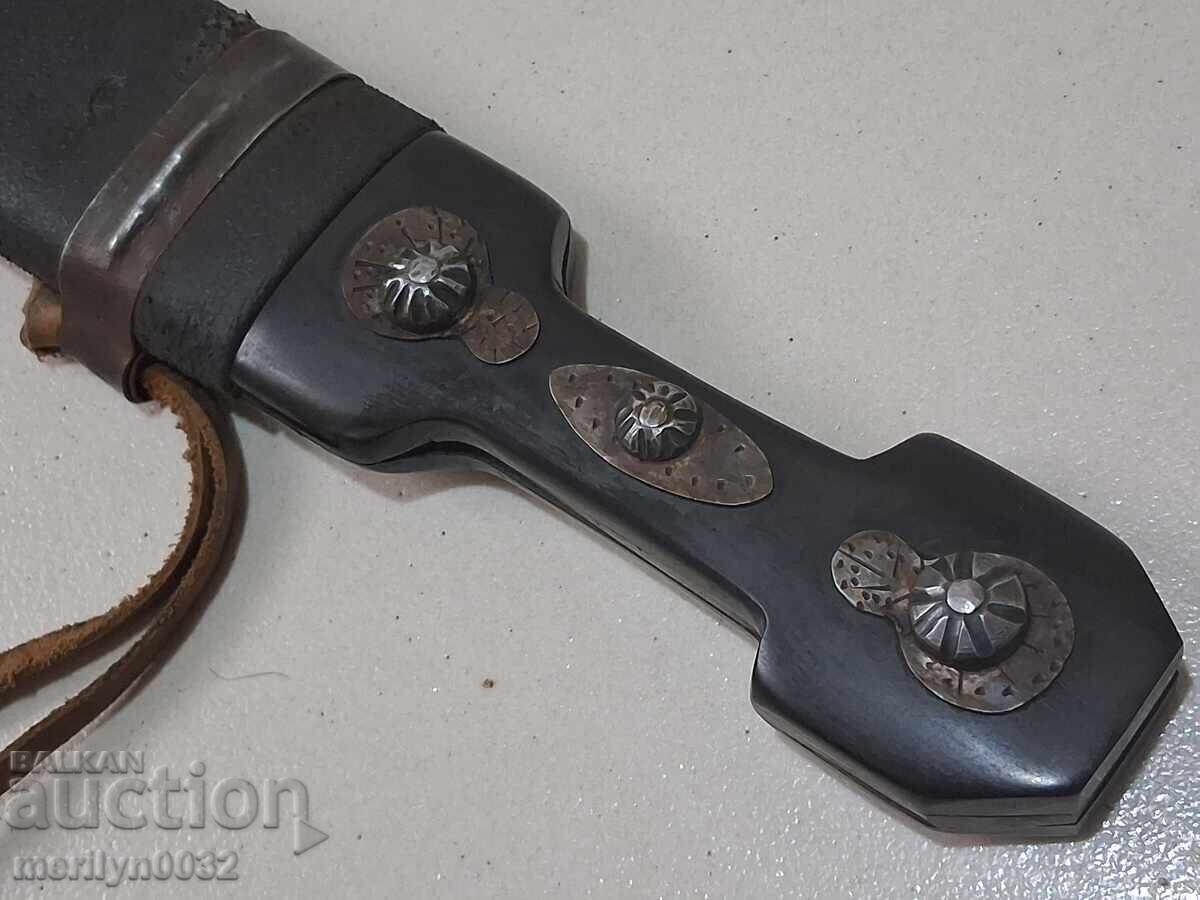 Καζακική κάμα με θήκη 57εκ. στιλέτο μαχαίρι Τσαρική Ρωσία 1900 - 7
