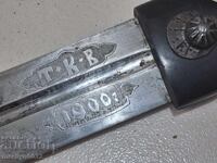 Sabie cazacă cu teacă 57cm cuțit pumnal Rusia Țaristă 1900