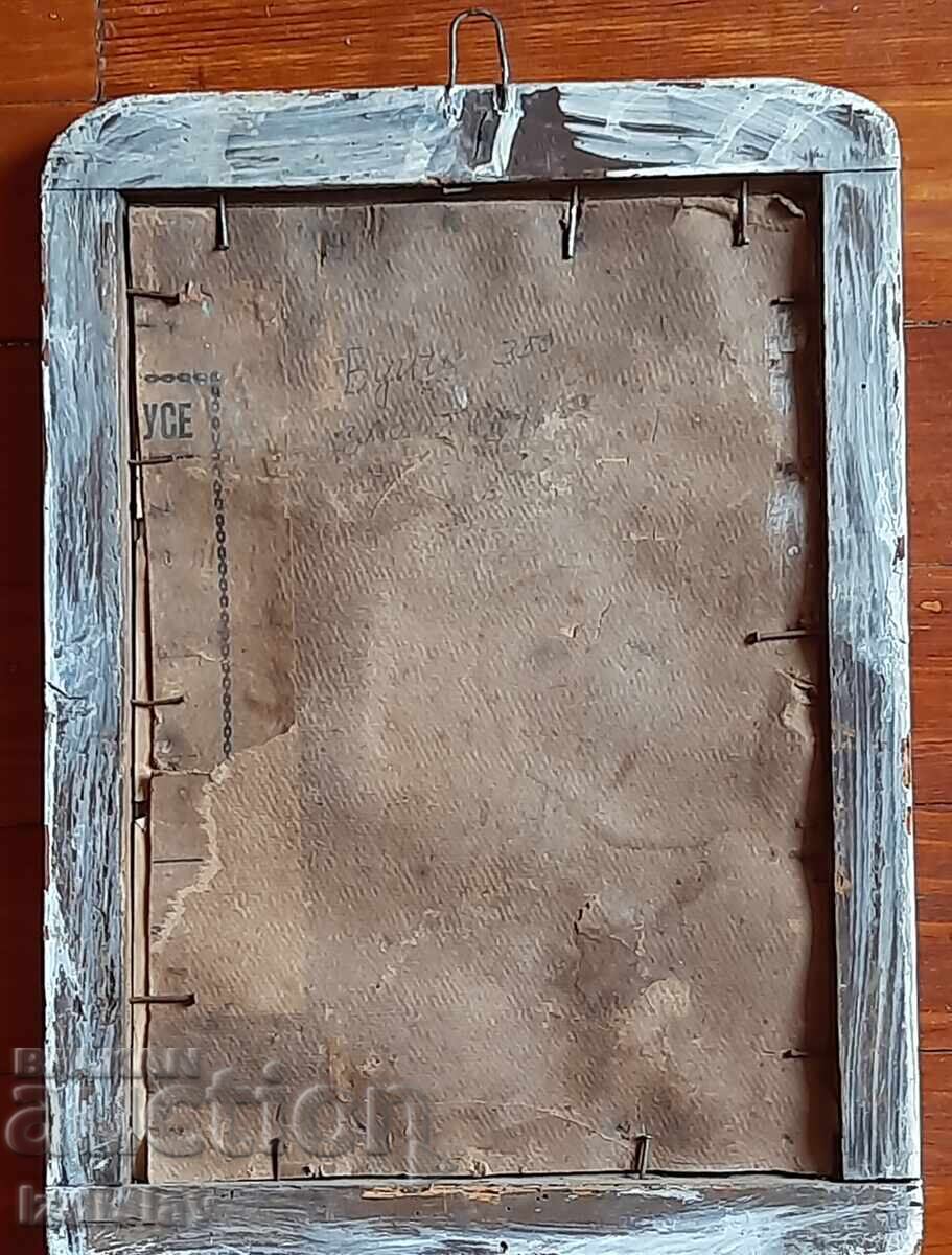 Παράδοση Παλιά οικιακή εικόνα της Παναγίας, χρωμολιθογραφία