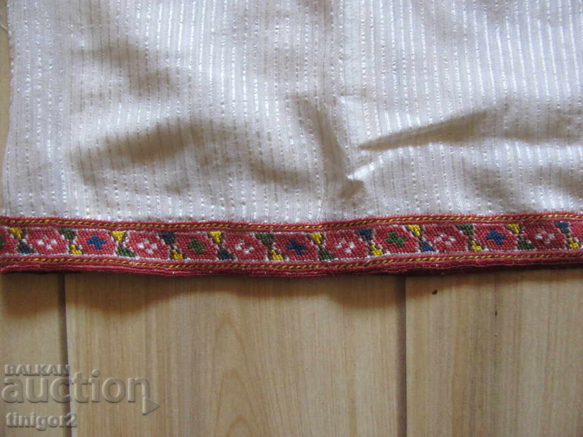 19th century shirt for traditional costume, silk fringe, embroidery with price 320.00 BGN | € 163.61