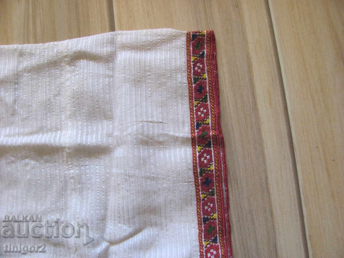 19th century shirt for traditional costume, silk fringe, embroidery - 5