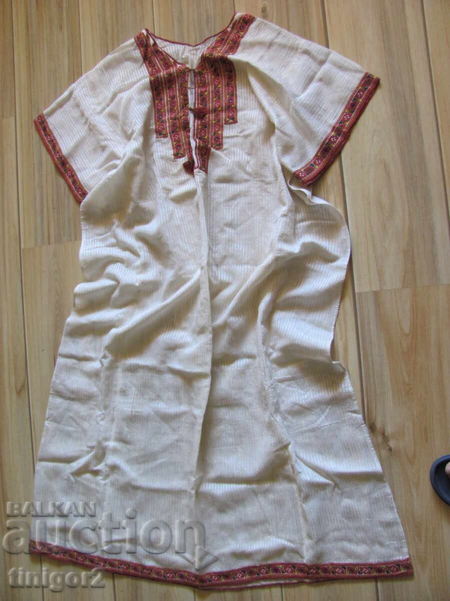 19th century shirt for traditional costume, silk fringe, embroidery - 7