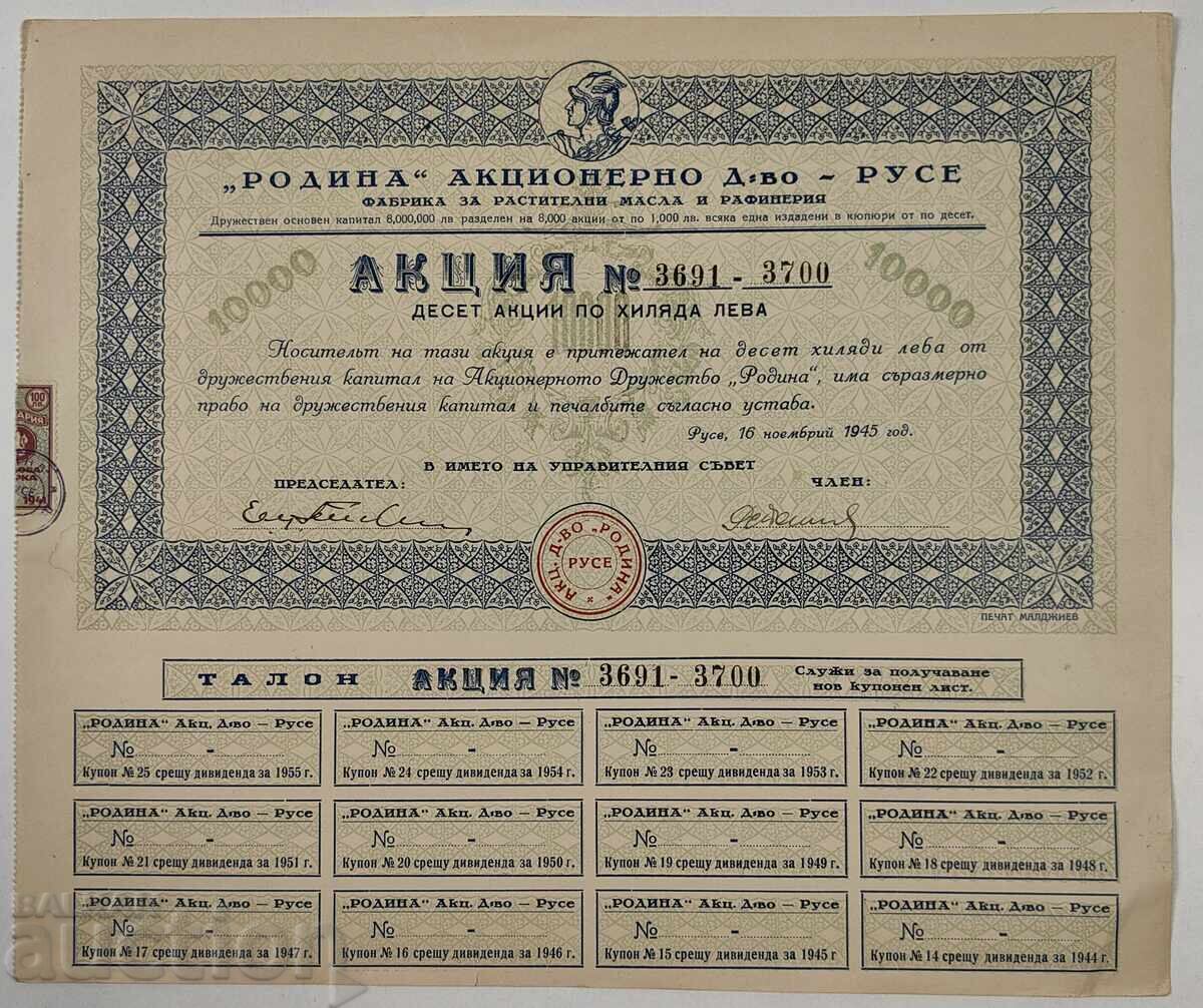 1945 ACTION RODINA RUSE COUPONS FOR BONDS 1945 ACTION RODINA RUSE COUPONS FOR BONDS
