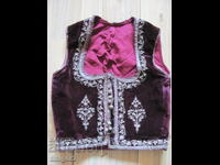 Ελεκ 19ου αιώνα, γιλέκο, παραδοσιακή φορεσιά, βελούδο και σύρμα