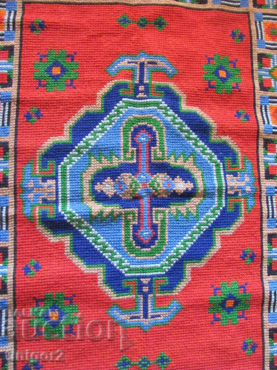 Covor din lână lucrat manual, 150x85cm - 6