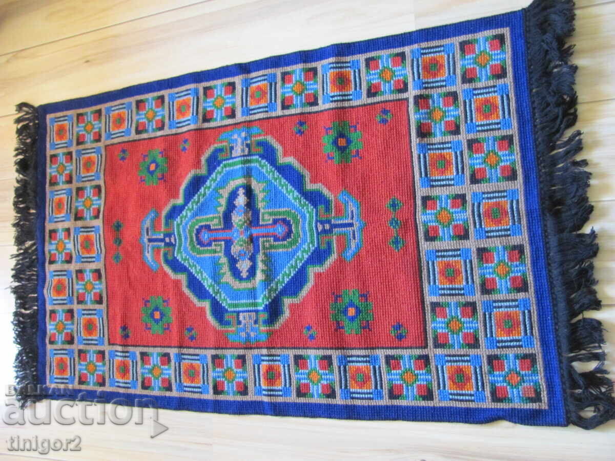 Covor din lână lucrat manual, 150x85cm - 7