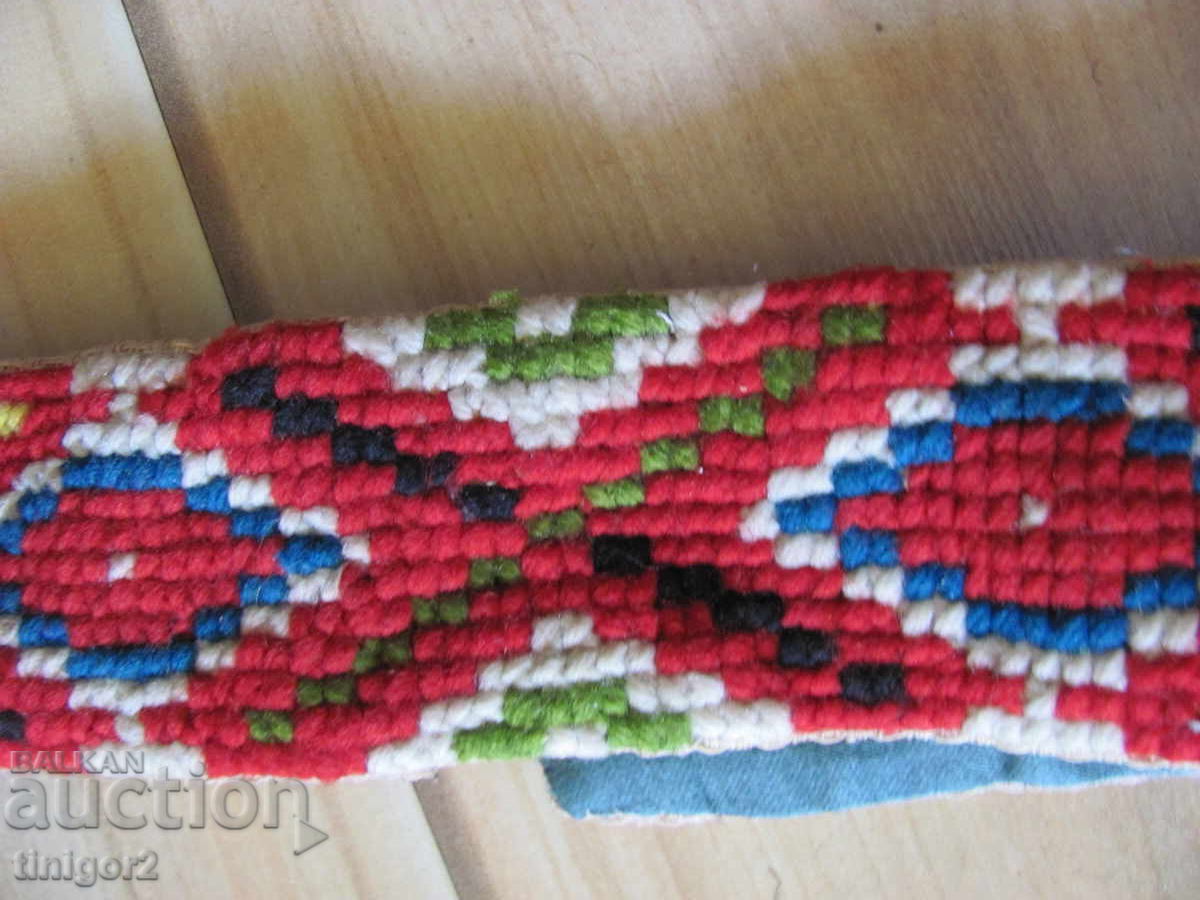 Δημοπρασία Ζώνη για παραδοσιακή φορεσιά, μάλλινα κλωστές, χειροποίητη