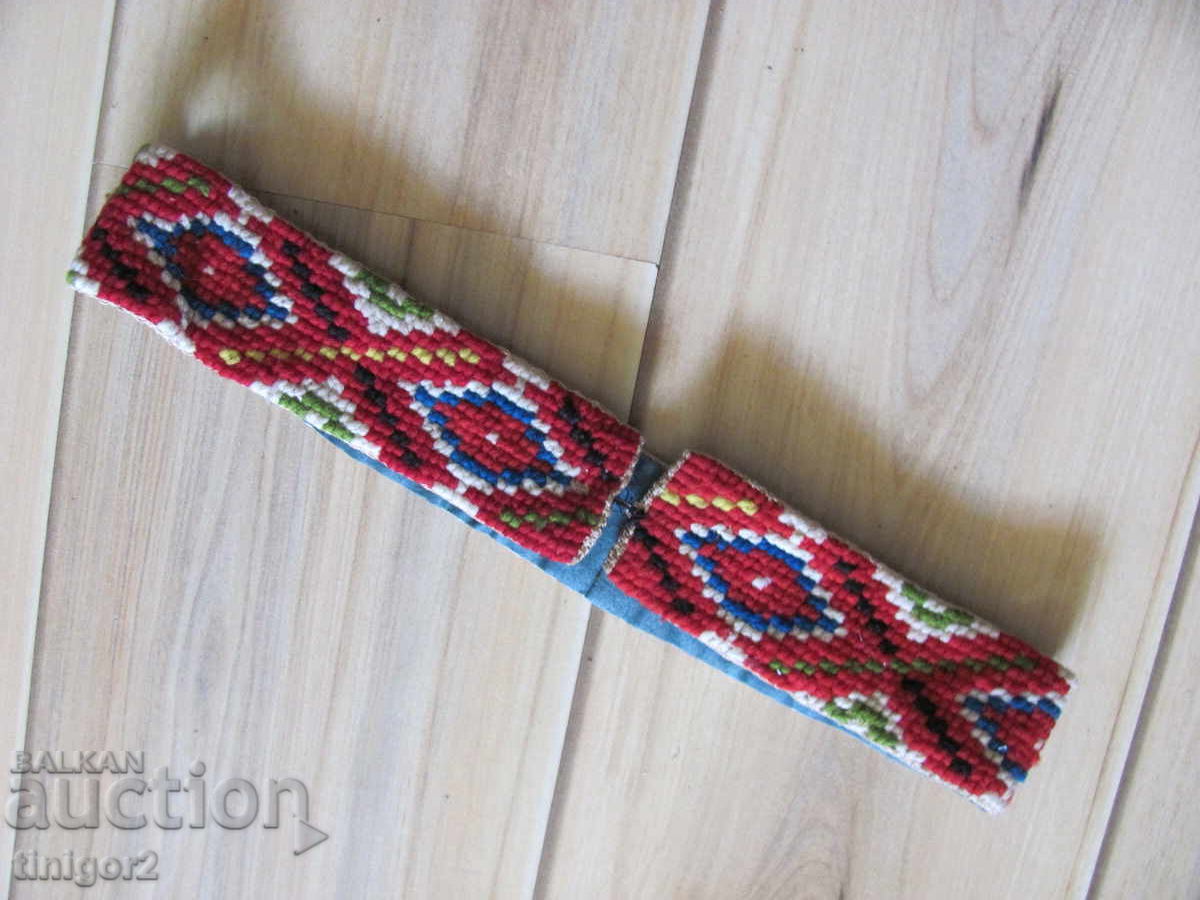 Ζώνη για παραδοσιακή φορεσιά, μάλλινα κλωστές, χειροποίητη