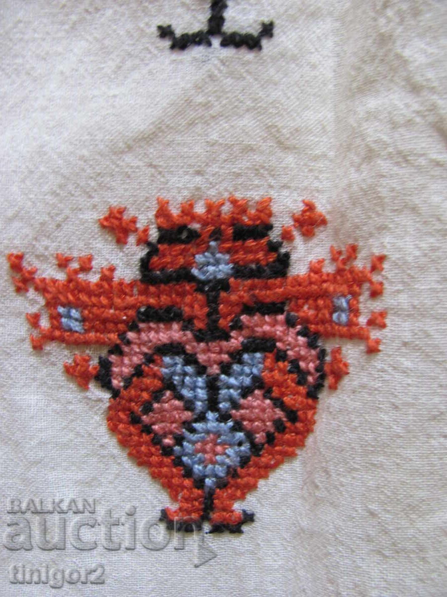 Licitație Cămașă de mătase, bluză, canar, broderie, costum popular