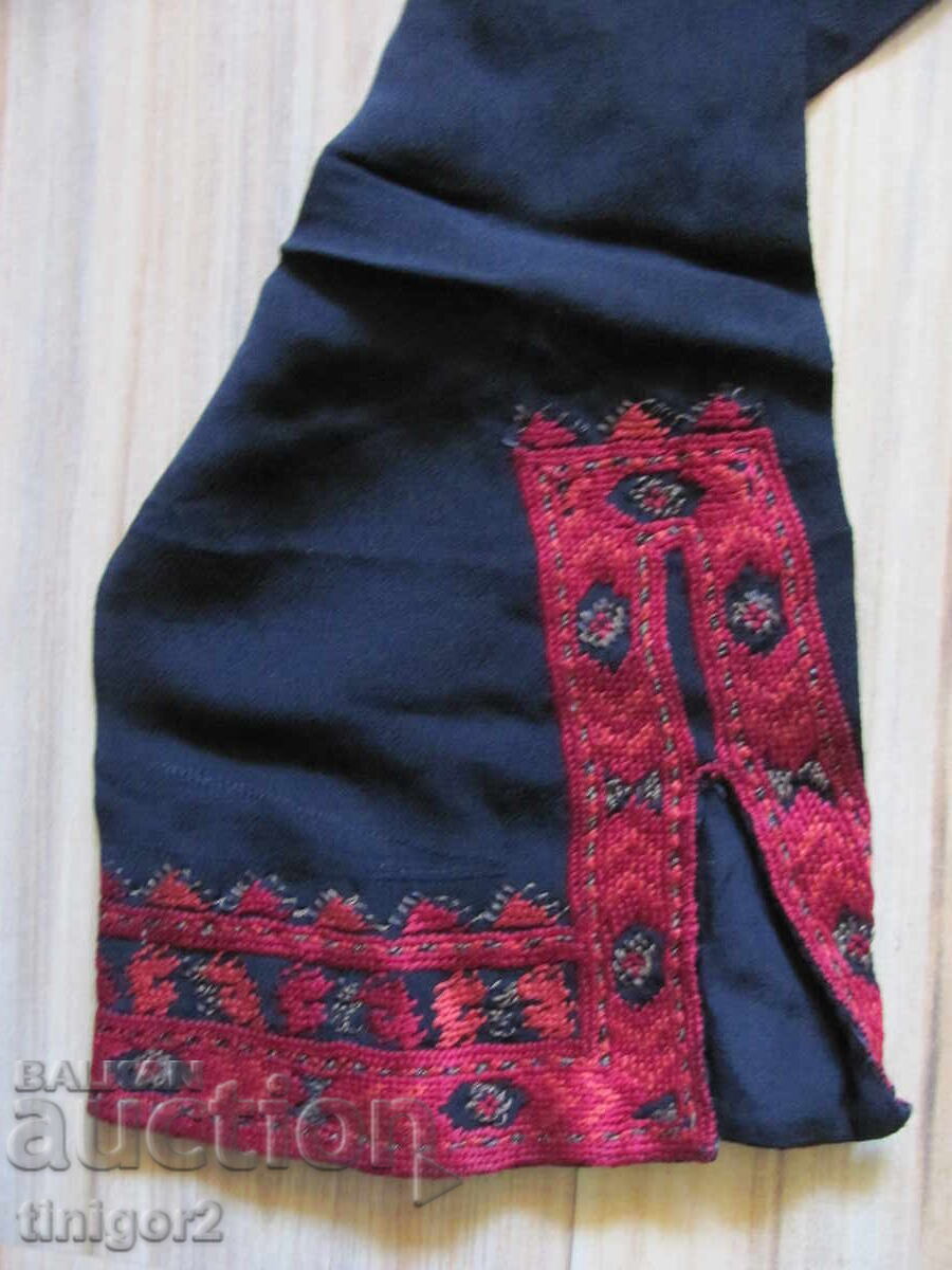 Όμορφο Μεταξωτό Φόρεμα, χειροποίητο κέντημα, φολκ μότιβα - 6