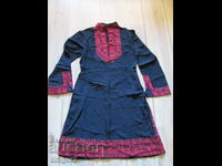 Rochie de mătase frumoasă, broderie manuală, motive folclorice