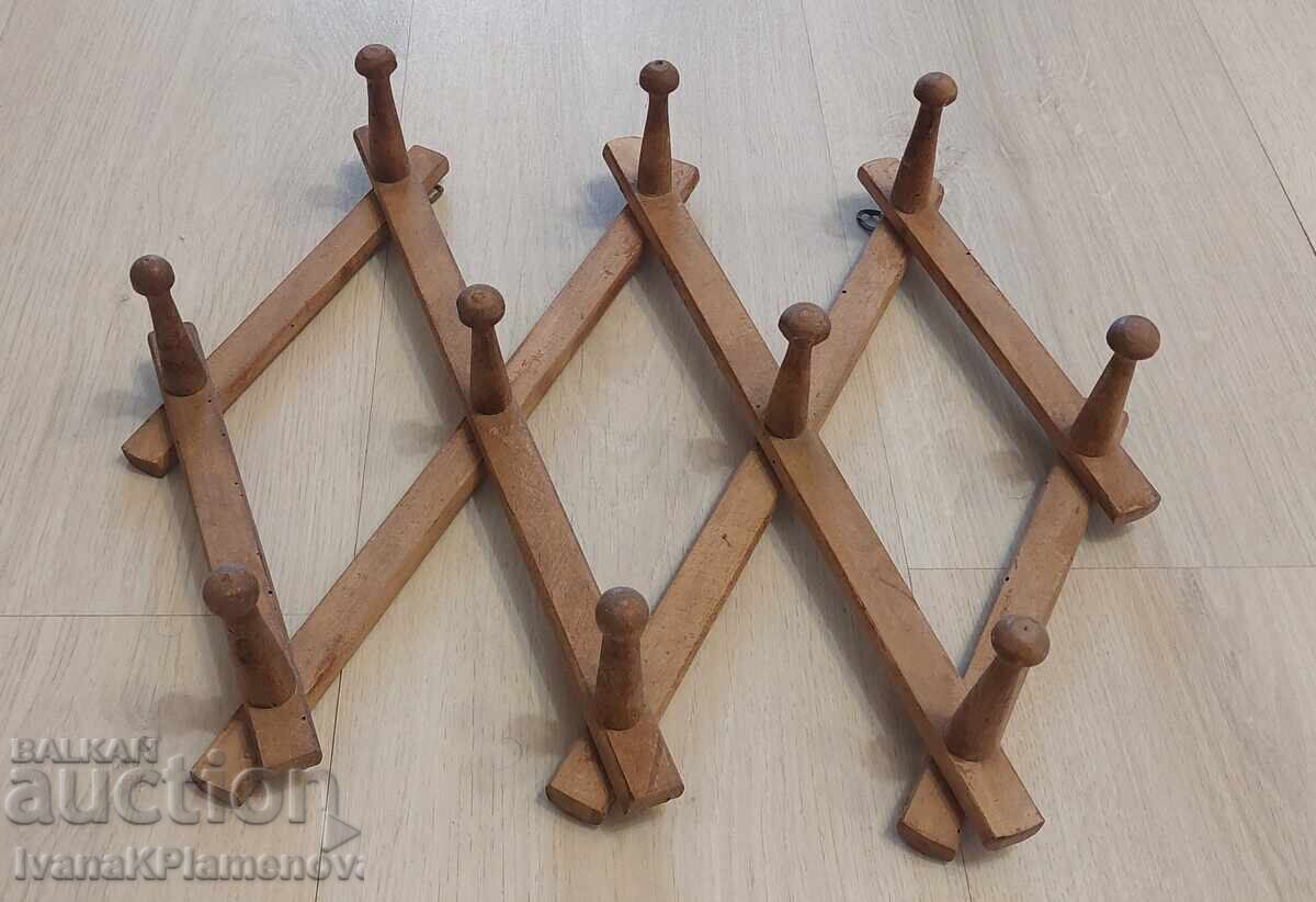 Vintage wooden coat rack for connoisseurs with price 18.00 BGN | € 9.20 Vintage wooden coat rack for connoisseurs with price 18.00 BGN | € 9.20