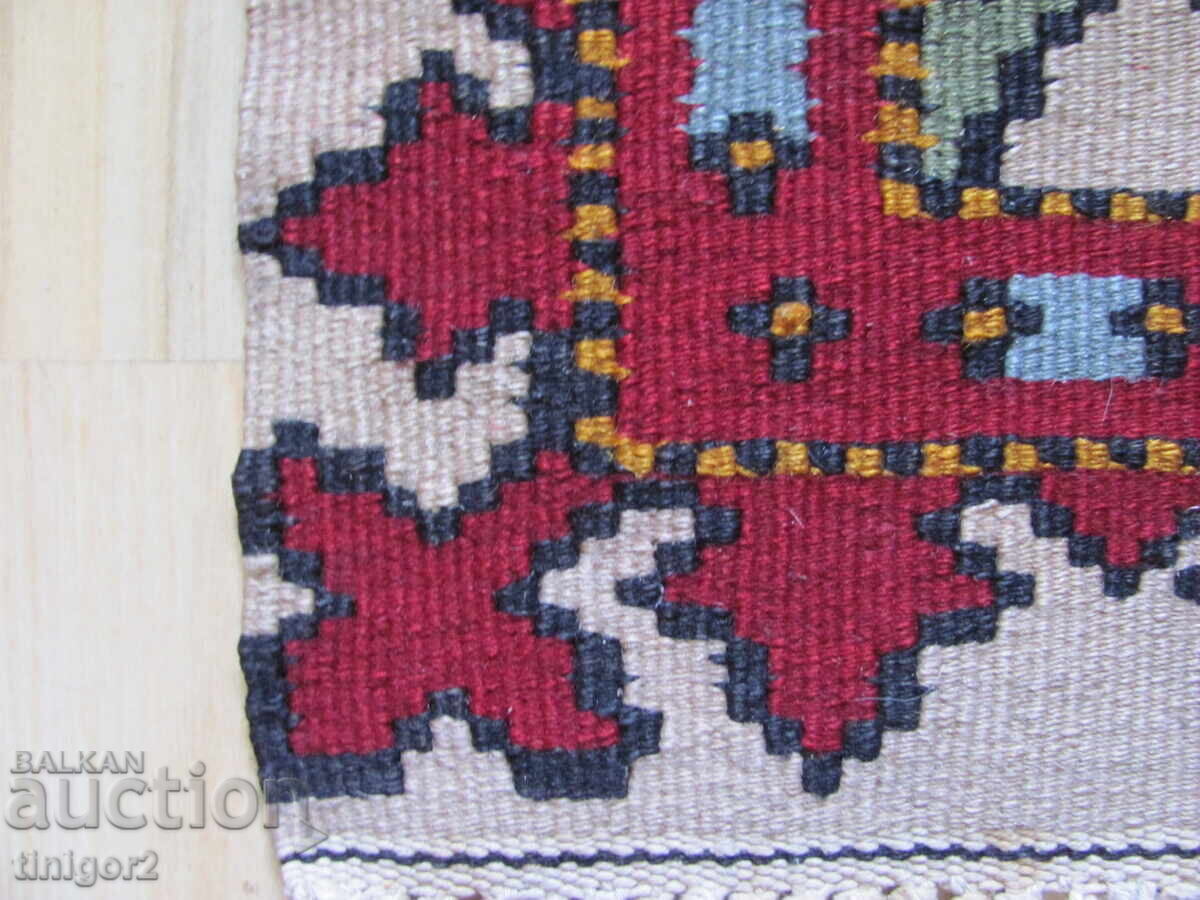 Доставка на 19 век ръчно тъкани килимчета, постелки, стъпки 40х34 см.