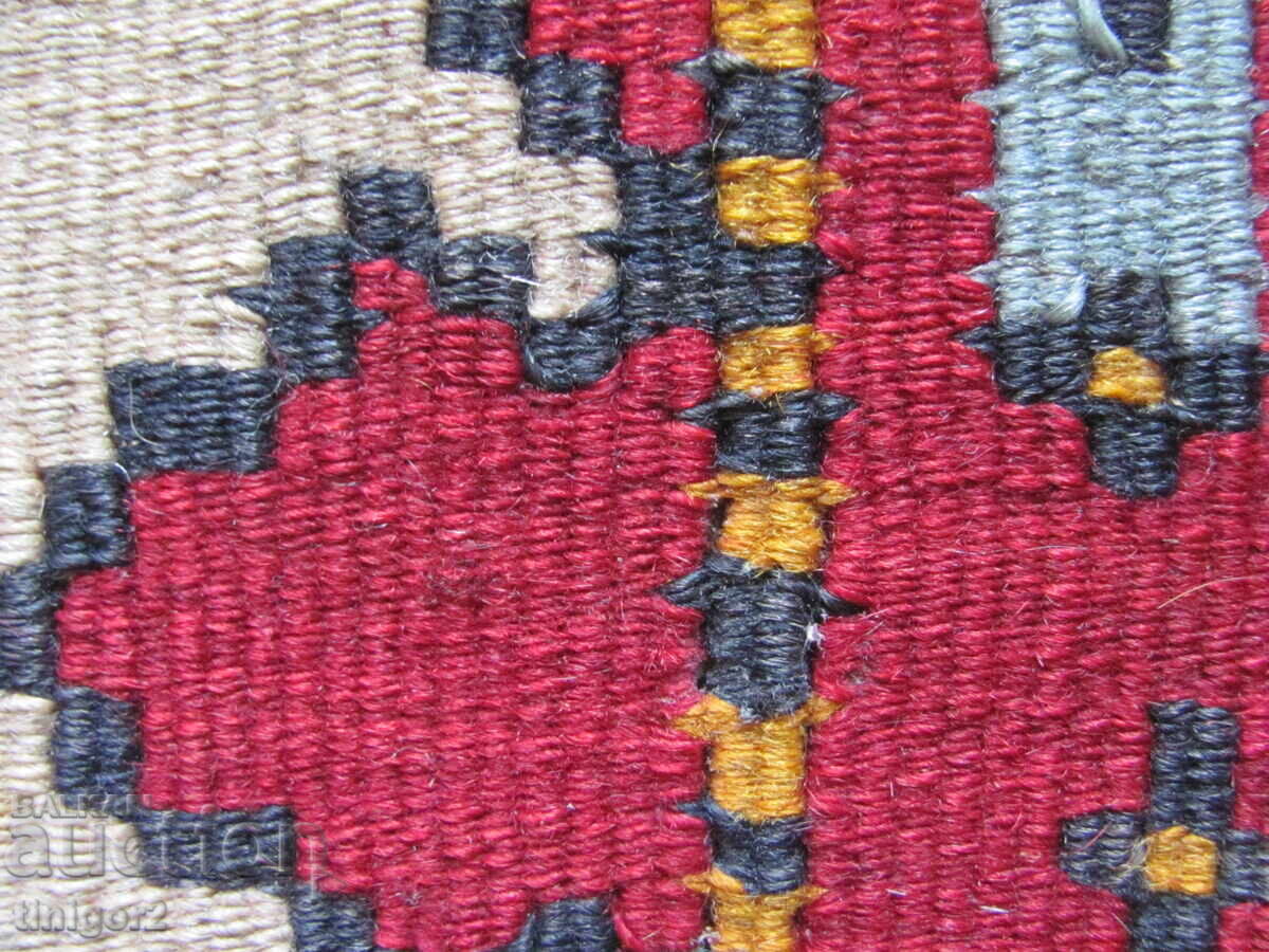 19 век ръчно тъкани килимчета, постелки, стъпки 40х34 см. - 6