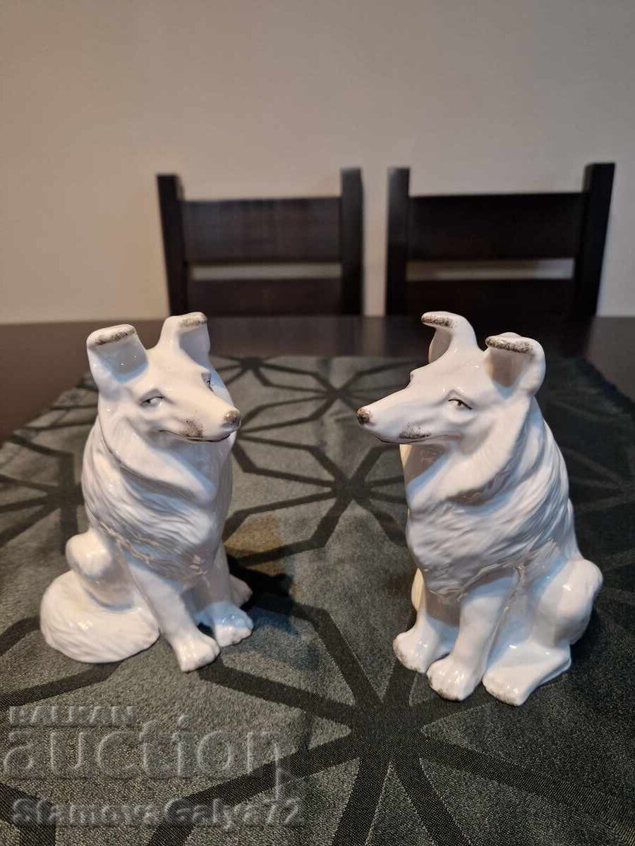 Δύο υπέροχα αντίκες ρωσικά πορσελάνινα ειδώλια αγαλματίδια με τιμή € 68.00 | 133.00 BGN