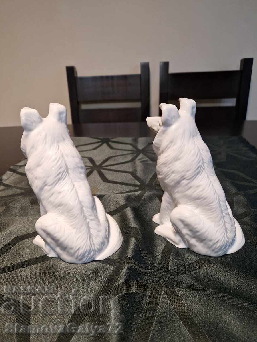 Δύο υπέροχα αντίκες ρωσικά πορσελάνινα ειδώλια αγαλματίδια - 6