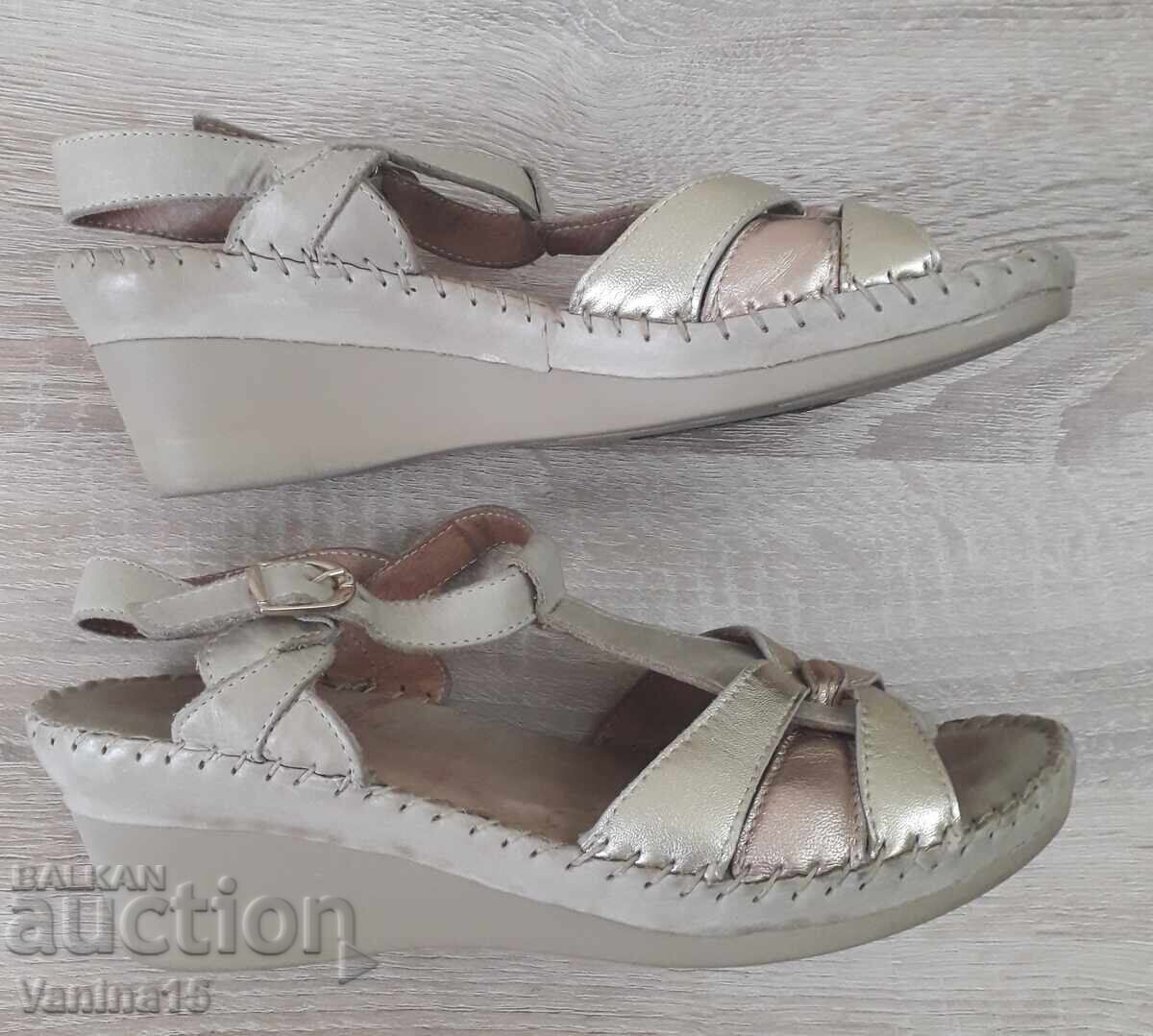 Livrarea Riposella sandale import din piele naturală, 38 Livrarea Riposella sandale import din piele naturală, 38