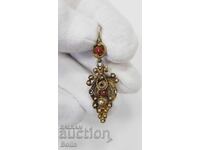 Rară cercească de argint aurit de renaștere Arpali 19 secol