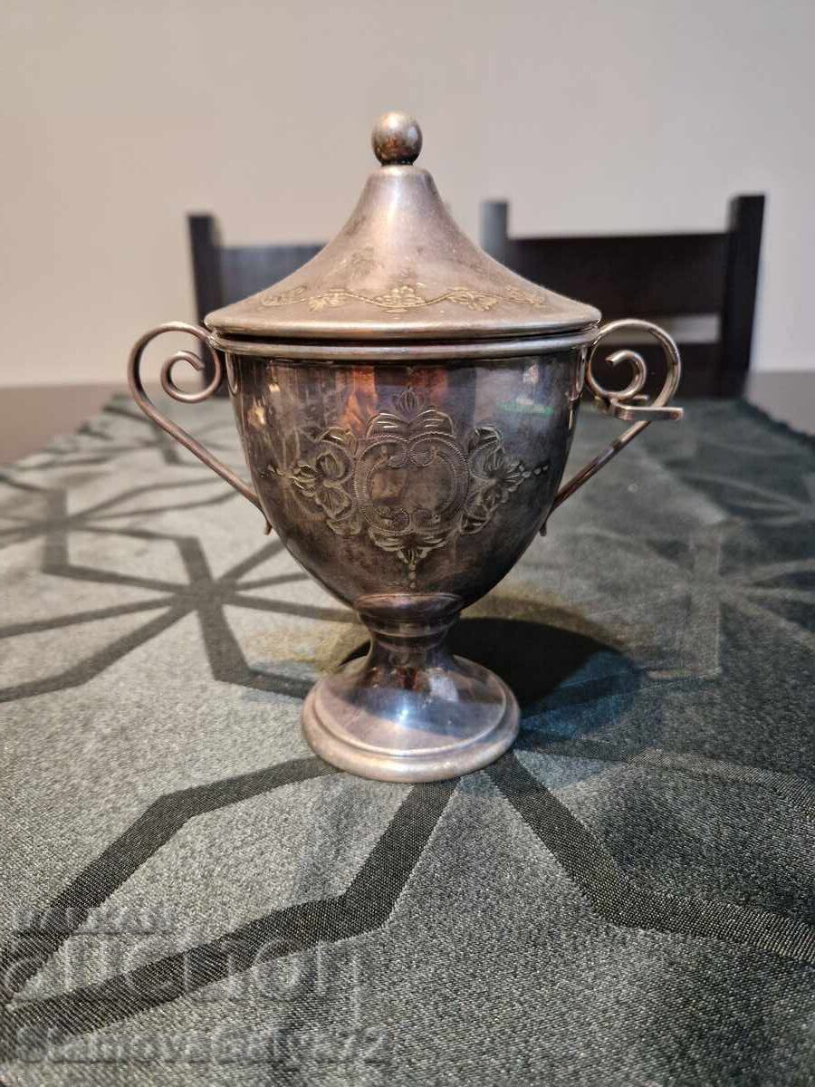 Old, antique silver sugar bowl 835 with price € 680.00 | 1329.96 BGN