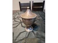 Παλιά, υπέροχη, αντίκα ασημένια ζαχαριέρα 835