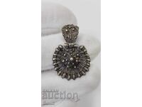 Rară cercei de argint - medalion - renascentistă - Arpali