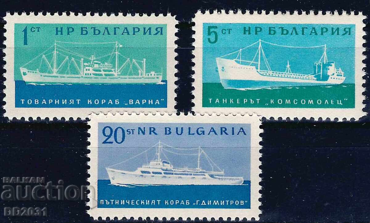 Βουλγαρία 1962 - γραμματόσημα πλοίων MNH Βουλγαρία 1962 - γραμματόσημα πλοίων MNH