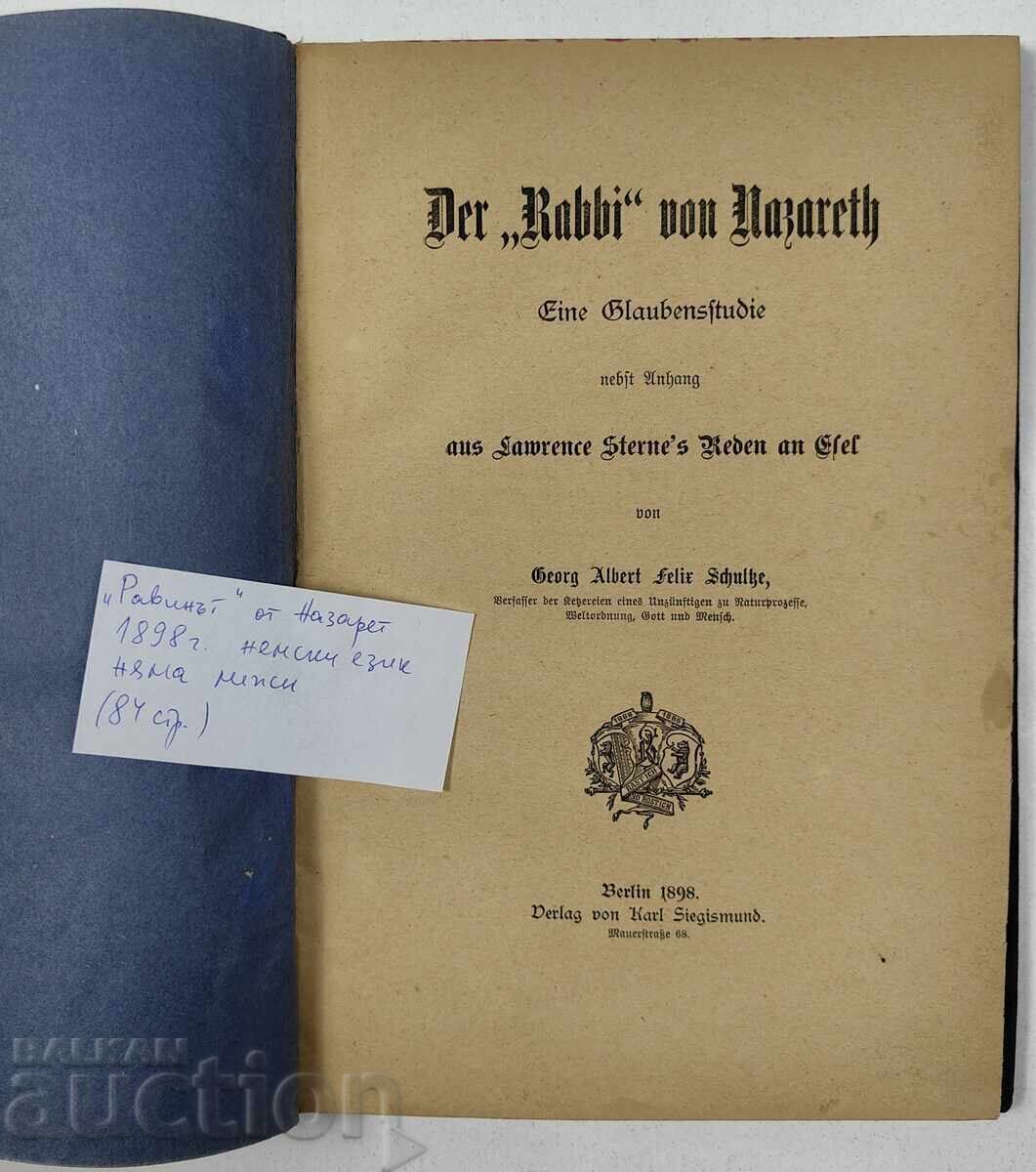 "Ο Ραβίνος" από τη Ναζαρέτ, γερμανικά, 1898 με τιμή 19.00 BGN | € 9.71 "Ο Ραβίνος" από τη Ναζαρέτ, γερμανικά, 1898 με τιμή 19.00 BGN | € 9.71
