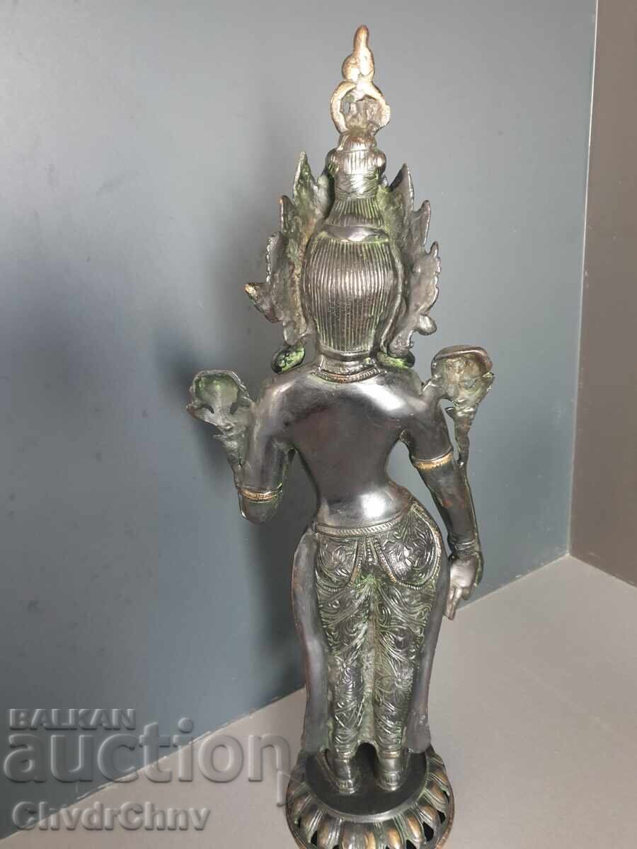 Old Asian Bronze Sculpture/Figure of the Goddess Tara with price 1000.00 BGN | € 511.29