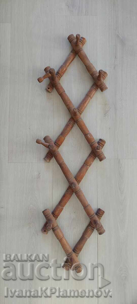 Auction  Retro wood hanger for connoisseurs