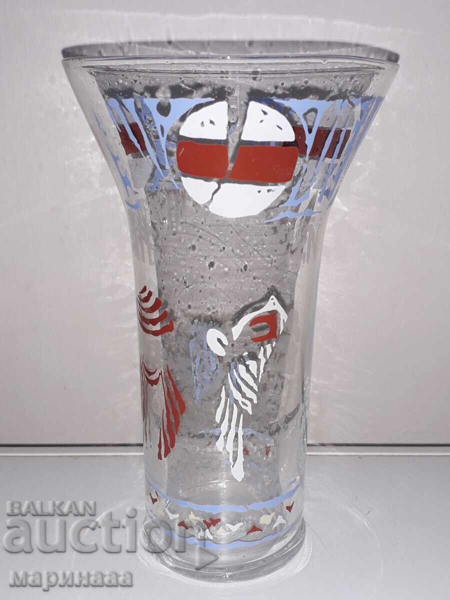VASE. Blown glass with price 6.00 BGN | € 3.07