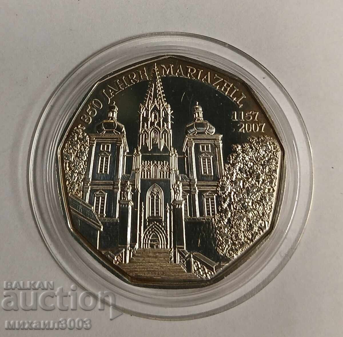 Austria 5 euro 2007 argint proba 925/1000 10 grame