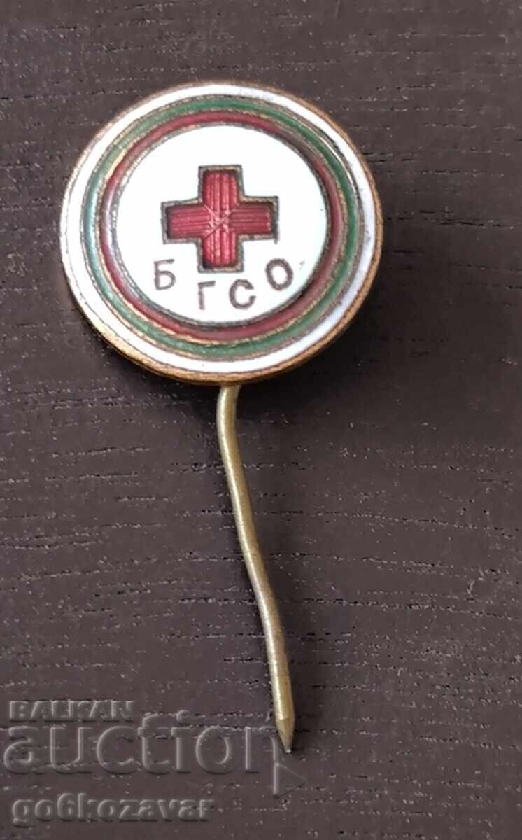Значка- БГСО Червен кръст Емайл !