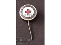 Значка- БГСО Червен кръст Емайл !