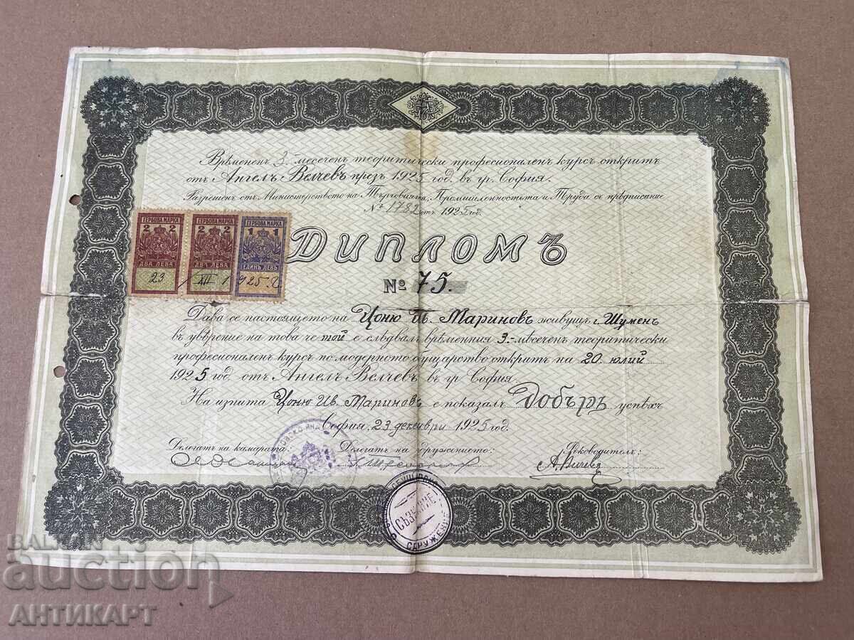 Diploma course in modern shoemaking 1925 Diploma course in modern shoemaking 1925