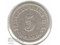 Germania - 5 Pfennig - 1896 E - KM# 11 - Wilhelm II - t. 2 - scut mic