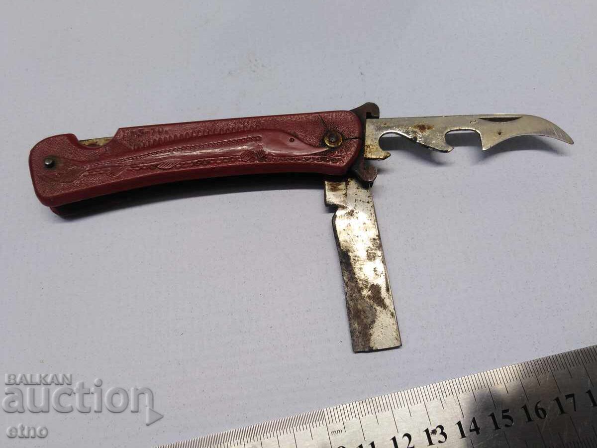 Delivery of OLD USSR HUNTING KNIFE WITH FILM EXTRACTOR-12.16 CALIBER