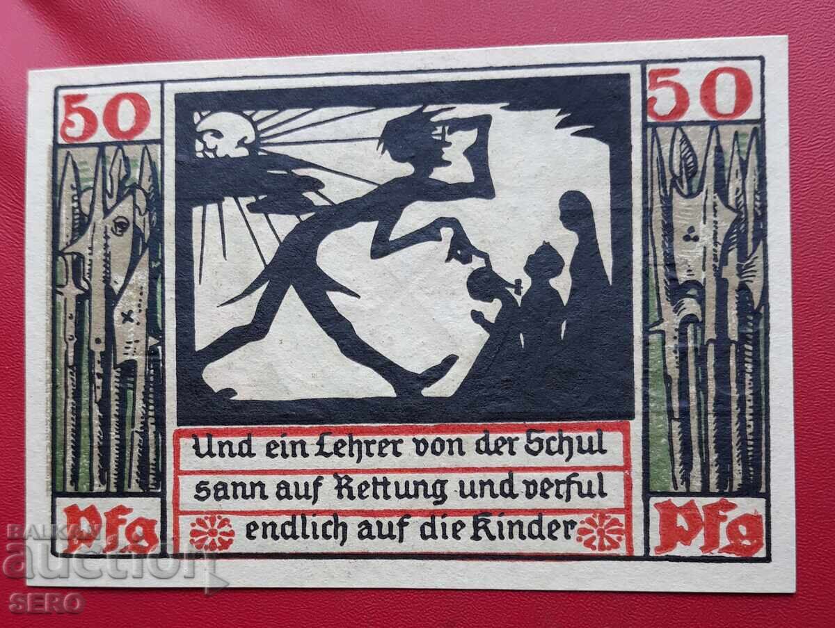Banknote-Germany-Saxony-Naumburg-50 pfennig 1920