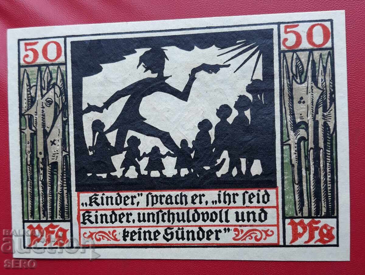 Banknote-Germany-Saxony-Naumburg-50 pfennig 1920 Banknote-Germany-Saxony-Naumburg-50 pfennig 1920